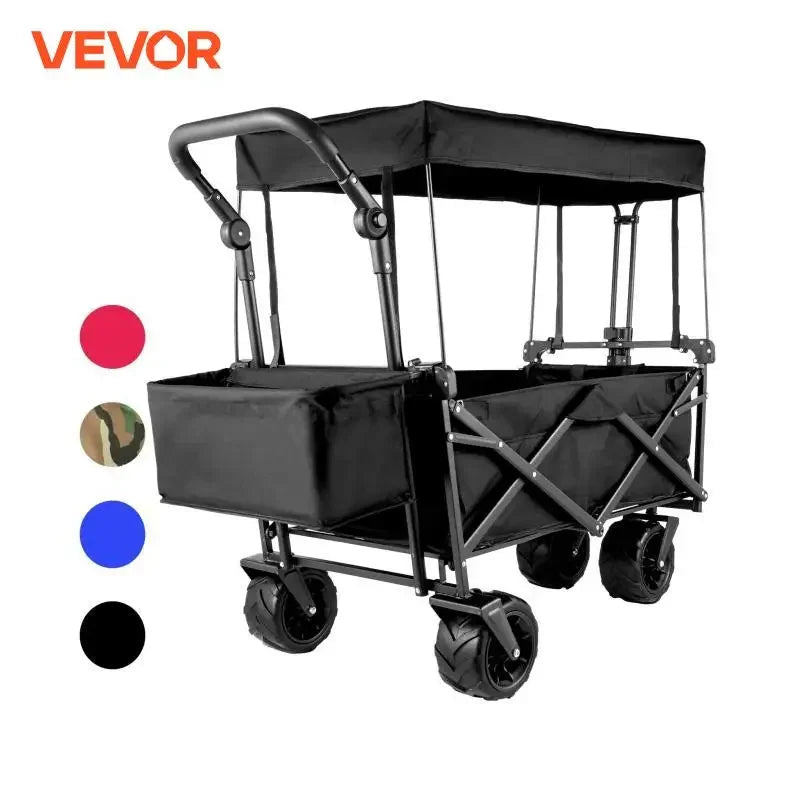 RoverRoo™ | All Terrain Foldable Stroller Wagon w/ Canopy and Storage